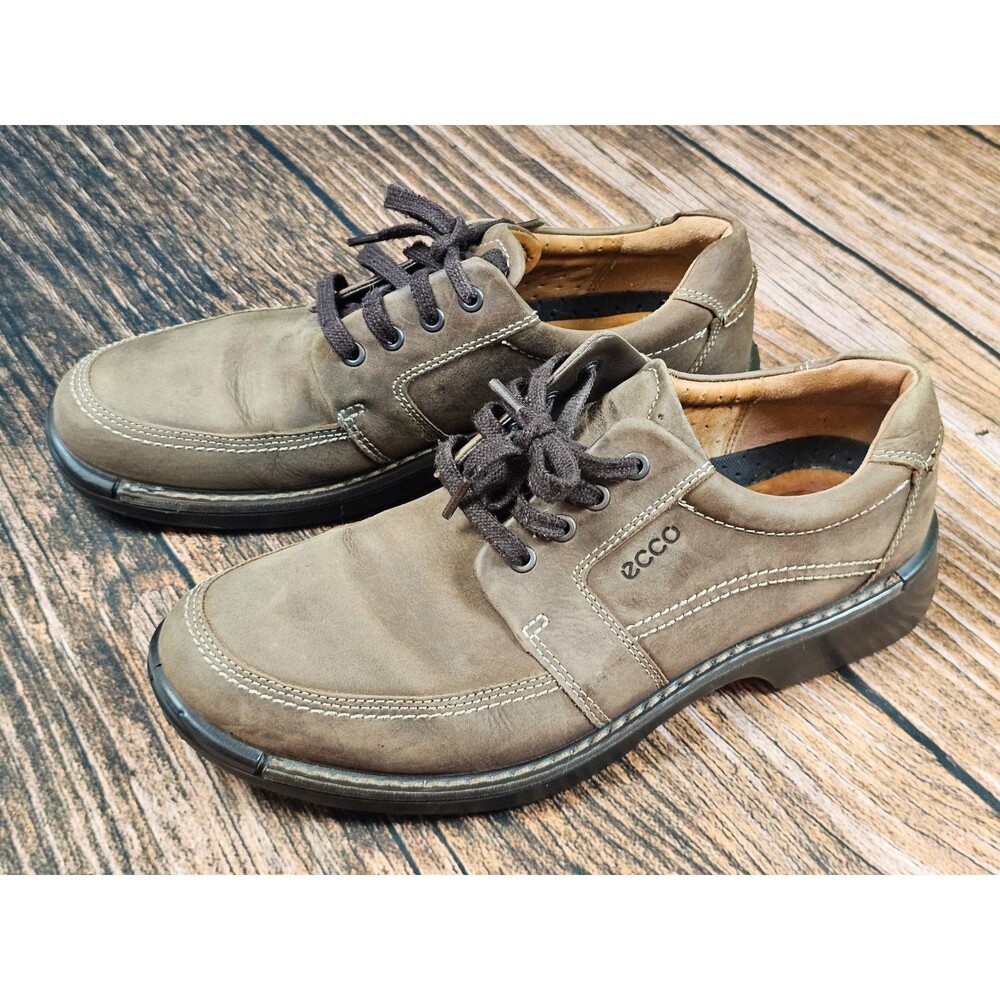 Ecco Fusion II Tie Oxford Shoes Men’s 10 US 44 EU Brushed Leather Brown